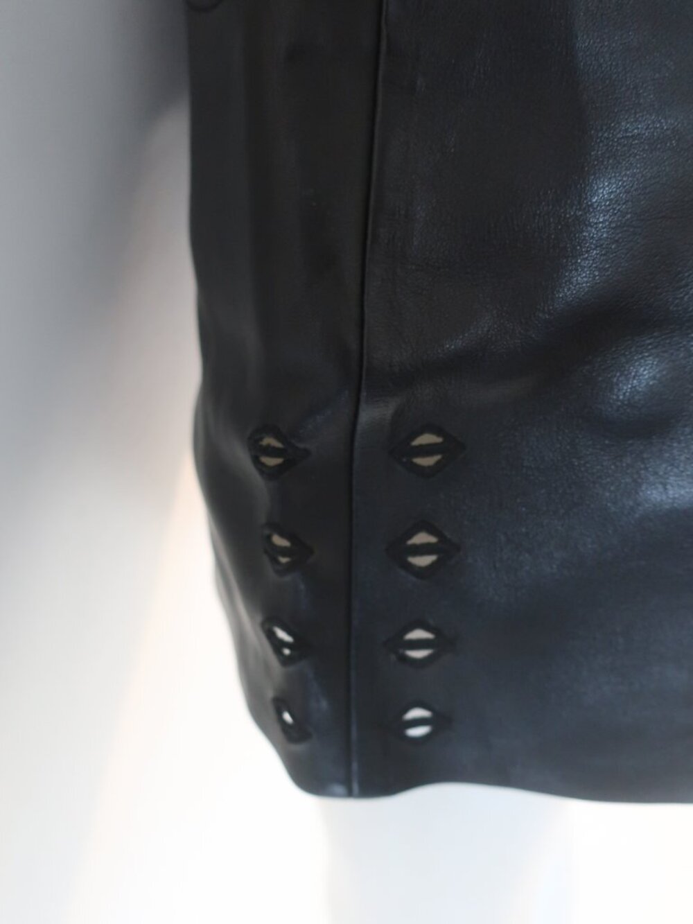 Womens Iro Paris Adil (Item- 37) Black Pure Lamb Leather Shorts 38 US/6 - Picture 7 of 11